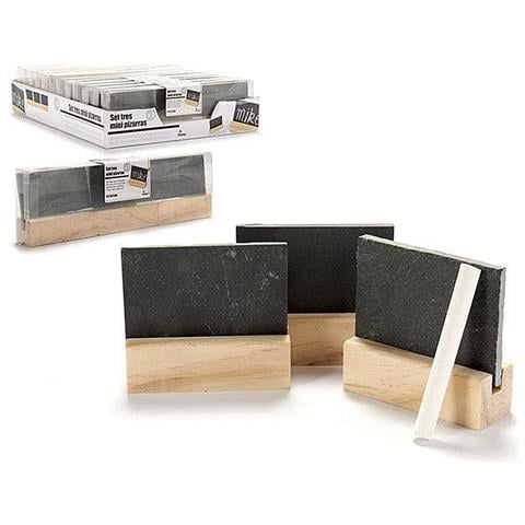 Set Di 3 Mini Lavagne Con Supporti E Gessetti Per Scrivere I Tuoi Messaggi. - Foto 1