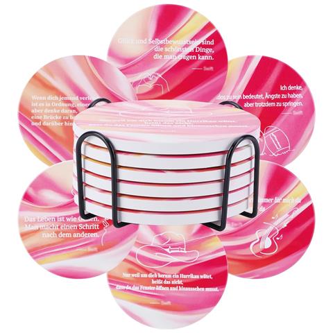 Set Di Sottobicchieri In Ceramica Con Design Tematica Taylor Swift - Stile Unico! - Foto 1