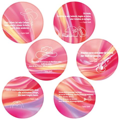 Set Di Sottobicchieri In Ceramica Con Design Tematica Taylor Swift - Stile Unico! - Foto 6