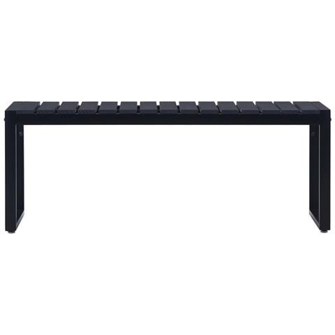 Lusso Casadino -  Panchina Da Giardino 120,5 Cm In Pannello Ps Nero - Foto 1