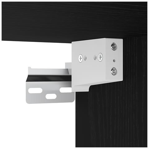 Set di mobili TV  a 8 pezzi montato a parete in rovere nero legno ingegnerizzato, Mobili TV a parete  2 pz rovere nero 30.5x30x30 cm, Mobili TV  2 pz rovere nero 100x30x30 cm legno ingegnerizzato - Foto 9