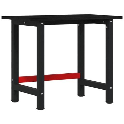 Banco Lavoro Marrone Scuro 100x60x81,5 cm Legno Massello Rovere - Foto 1