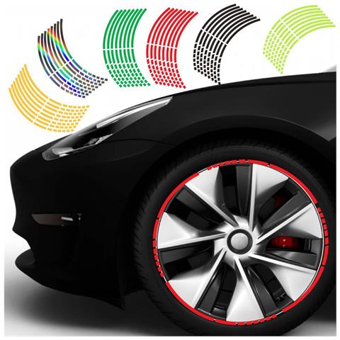 Adesivi Decorativi Personalizzati Per Pneumatici Auto E Moto Red - Foto 2