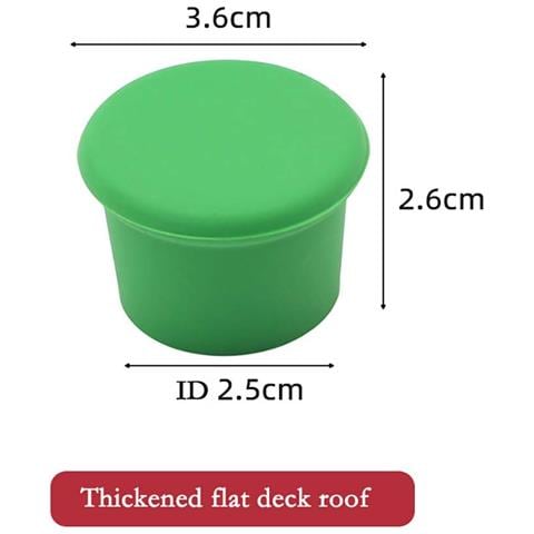 Set Di 6 Tappi In Silicone Per Bottiglie Di Vino: Freschezza E Tenuta Perfetta Green - Foto 2