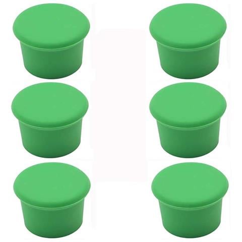 Set Di 6 Tappi In Silicone Per Bottiglie Di Vino: Freschezza E Tenuta Perfetta Green - Foto 1