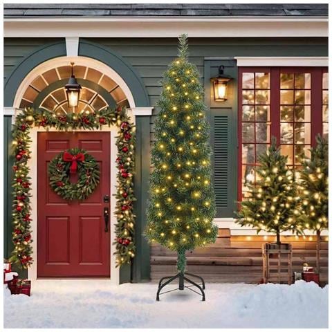 Albero di Natale snodato Verde 55 x 55 x 210 cm - Foto 2