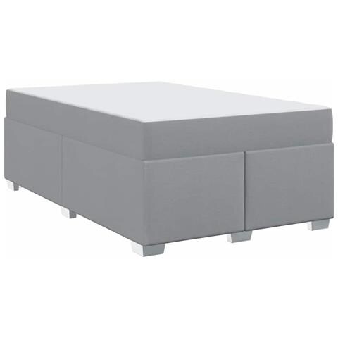 Struttura del letto Grigio chiaro 120 x 190 cm Tessuto - Foto 1
