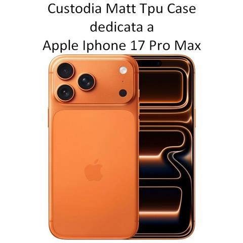Custodia Tpu Silicone Cover Case Per Apple Iphone 17 Pro Max Black - Foto 2