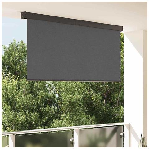 Tenda a Rullo Esterna Striped Antracite 200 x 250 cm Tessuto - Foto 2