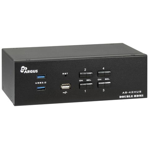 AS-42HUS switch per keyboard-video-mouse (kvm) Nero - Foto 1