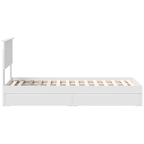Letto con Contenitore Bianco 75 x 190 cm Legno multistrato - Foto 9