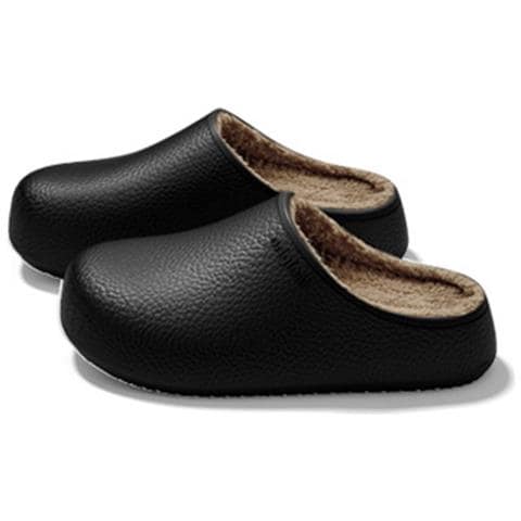 Pantofole Calde In Pelle Pu Con Suola Spessa - Anti-perforazione E Anti-schizzo M - Foto 2