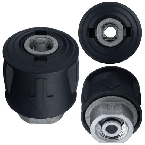 Adattatore Click-m22 Per Idropulitrice Compatibile Con Kärcher K2-k7 - Pressione Max 160 Bar, Temperatura Max 60°c, Metallo Resistente - Foto 1