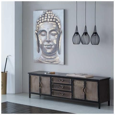 Quadro Dipinto A Mano Con Rilievo Oro 80x120x3h - Foto 2