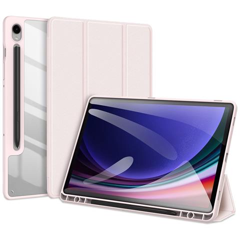 Cover per Galaxy Tab S10 Lite / S10 FE / S9 FE / S9 - Pelle /PU, Rosa - Foto 1