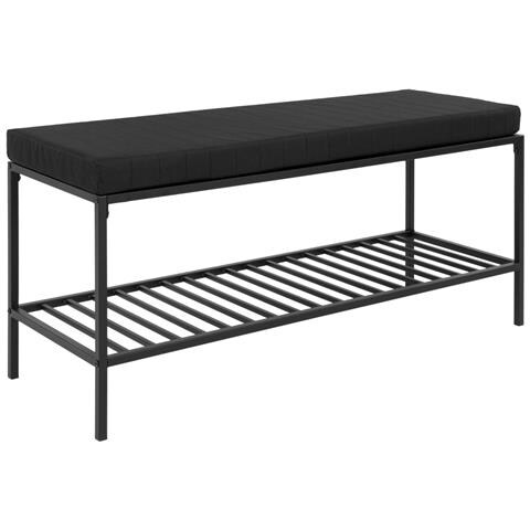 Panca Vita-nero-metallo-36x100x48,5 Cm - Foto 1