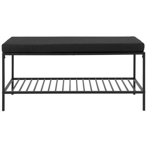 Panca Vita-nero-metallo-36x100x48,5 Cm - Foto 2