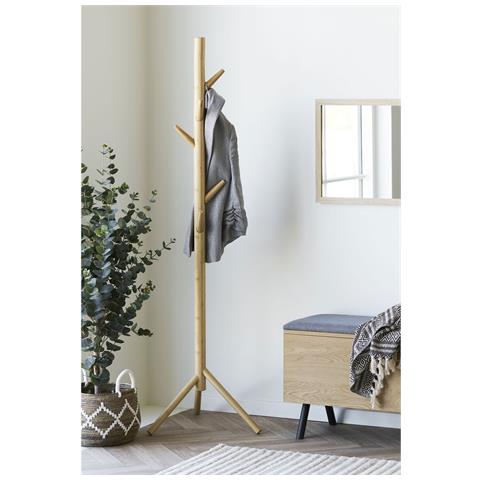 Appendiabiti Wanaka In Bambù Naturale A Forma Di Albero 50x163 Cm - Foto 5
