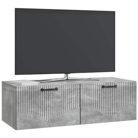 Mobile Porta TV da Muro Grigio Cemento 98 x 41 x 30 cm - Foto 2