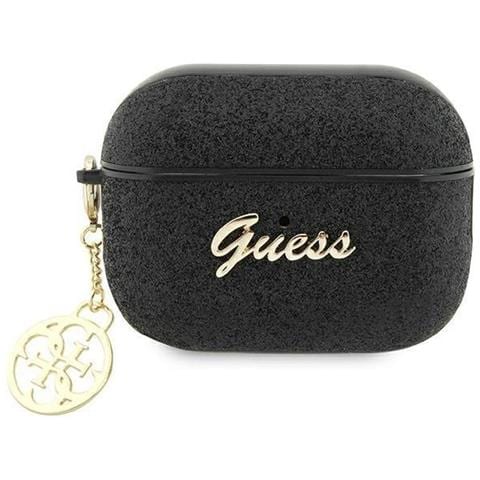 Indovina Guap2glgshk Airpods Pro 2 Custodia Nera /nera Glitter Flake 4g Charm - Foto 1