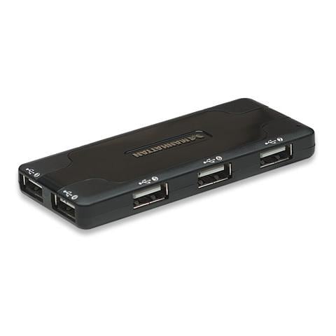 Mini Hub USB 2.0 con 7 Porte Colore Nero - Foto 1
