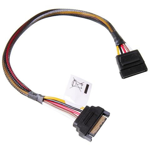 Sata Power Cable Extension, Maschio / femmina, 0,3m, Nero - Foto 2