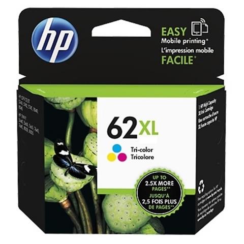 C2P07aE#301 Cartuccia Ink Originale 62XL a Colore per HP OfficeJet 5740 Capacità 415 Pagine - Foto 2