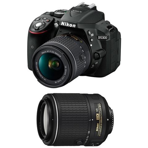 D5300 Fotocamera Digitale con Obiettivo AF-S DX 18-55 mm VR II e Obiettivo AF-S DX 55-200 mm VR II - Europa - Foto 3