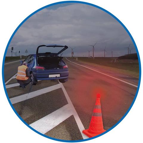 Cono Di Sicurezza Pieghevole Con Led 540319 - Foto 5