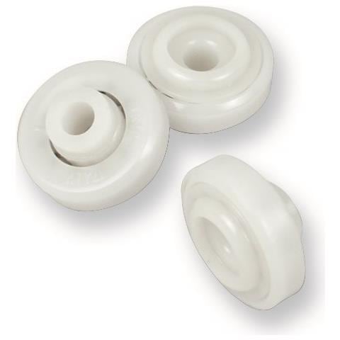 Cuscinetti E Sfere In Delrin X Doccia, Cuscinetti In Delrin Per Cabine Doccia Con Sfere In Delrin Mm. 19x6x6 Altezza Mm. 7,5 (numero Pezzi Per Confezione 2)  - Foto 1