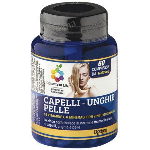 Optima Capelli-unghie-pelle 1000 Mg (60 Compresse)  - Foto 1