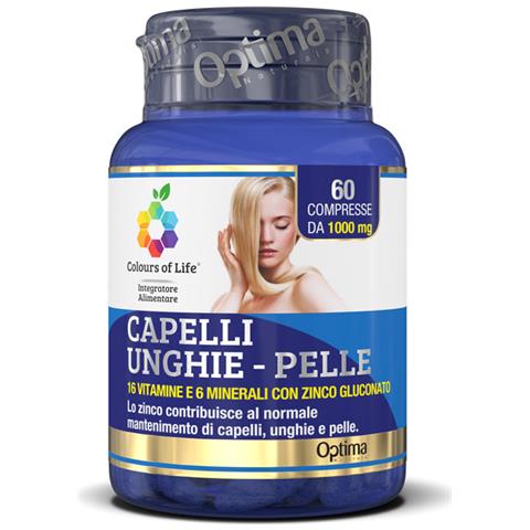 Optima Capelli-unghie-pelle 1000 Mg (60 Compresse)  - Foto 2
