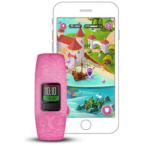 Activity Tracker Vivofit Jr 2 Disney Prinzessin Impermeabile 5ATM Bluetooth Compatibile con iPhone e Android Contapassi Rosa-Europa - Foto 2