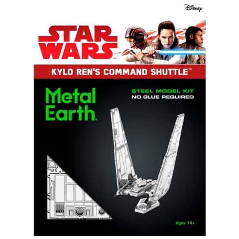 Fascinations Metal Earth Star Wars Kylo Ren's Command Shuttle Puzzle Di Metallo 3d - Foto 6