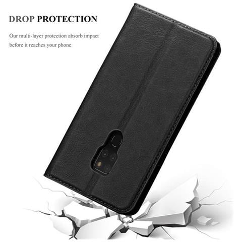 Custodia Compatibile Con Huawei Mate 20 In Nero Di Notte - Coperchio Protettiva Con Chiusura Magnetica, Funzione Stand E Tasca Per Le Carte - Foto 2