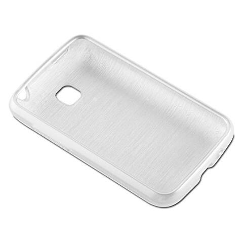 Custodia Compatibile Con Lg L3 Ii (2.gen 2.sim) In Argento - Coperchio Protettivo In Silicone Tpu Flessibile Con Design Spazzolato - Foto 2