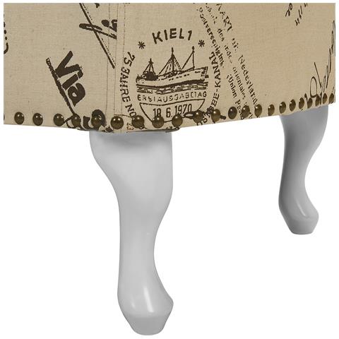 Chaise Longue Sinistra A Stampa Beige Nimes - Foto 16