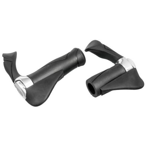 61581001 Grips Multiflex Aksb-10/1 Impugnature Manubrio, Nero (schwarz) - Foto 1