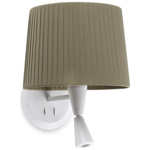 Lampada Da Lettura Lampada Da Parete Bianco, Verde, E27 - Foto 1