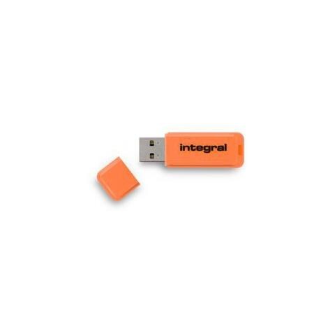 32GB Neon USB Flash Drive, USB 2.0, Type-A, Arancione, 0 - 60 °C, Windows ME / XP / Vista / 7 Mac OS 8.6+ / 9.0+ / OS X Linux v2.4.0 + - Foto 1