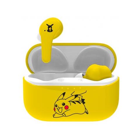 Pk0859 Auricolari Wireless Bluetooth Tws Pokemon Pikachu Con Custodia Di Ricarica Yellow - Foto 1