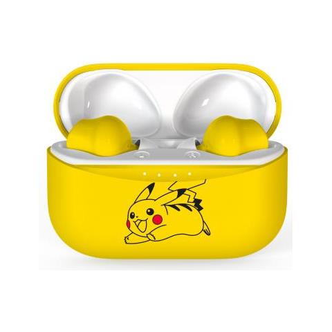 Pk0859 Auricolari Wireless Bluetooth Tws Pokemon Pikachu Con Custodia Di Ricarica Yellow - Foto 3