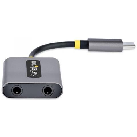 Adattatore USB-C a Jack 3.5mm - Splitter USB Type C per 2 Cuffie con Microfono - Scheda Audio Esterna USB C con 2 Uscite Jack /Aux - Sdoppiatore Jack USB Tipo C per Due Auricolari /Mic - DAC 24-bit - Foto 2