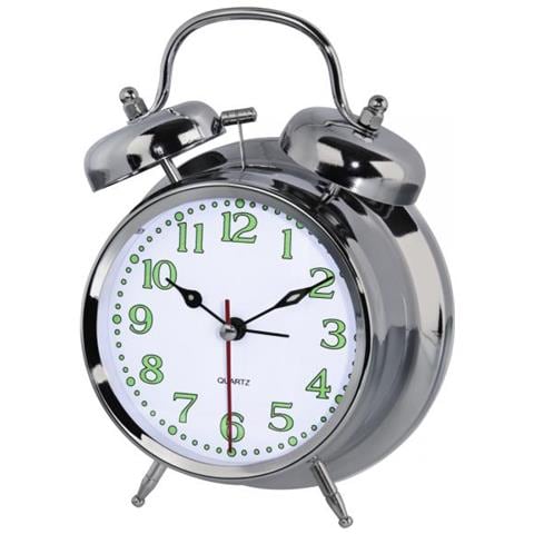 Orologio Sveglia ""nostalgia"" Silver - Foto 2