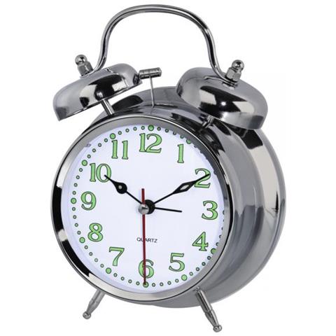 Orologio Sveglia ""nostalgia"" Silver - Foto 1