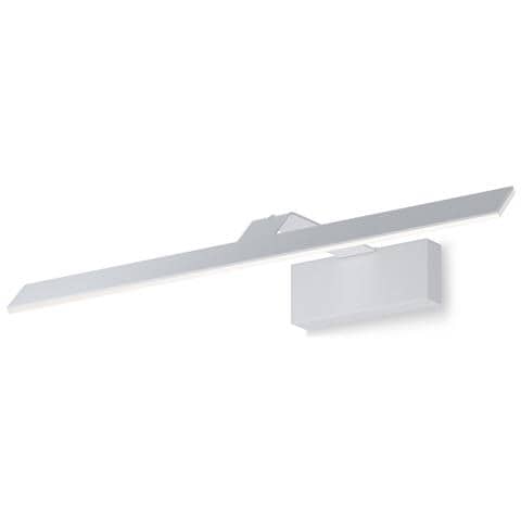Applique Da Parete Moderno Decart Metallo Bianco Acrilico 1 Luce Led 12w - Foto 2