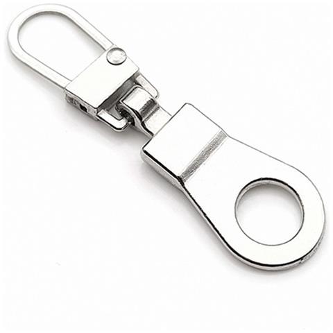 Tirazip Staccabile, Linguetta Per Cerniera Per Piumino, Borsa, Scarpe, Confezione Da 10 Silver - Foto 1