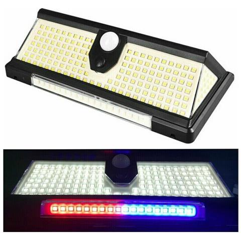 Faretto Solare Esterno 190 Led Smd Luce Di Emergenza Sensore Di Movimento B0519 - Foto 1
