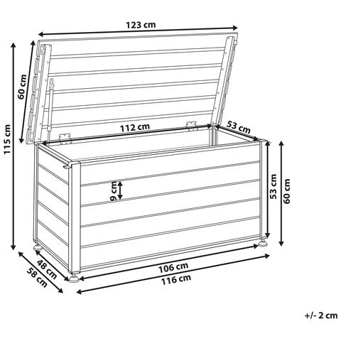 Cesta Portaoggetti Grigio Scuro Campalto - Foto 2