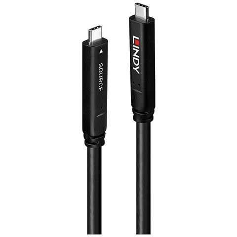 15m Usb 3.2 Gen 2 & Dp 1.4 Typ C Hybridkabel - Digital /daten (43399) - Foto 1